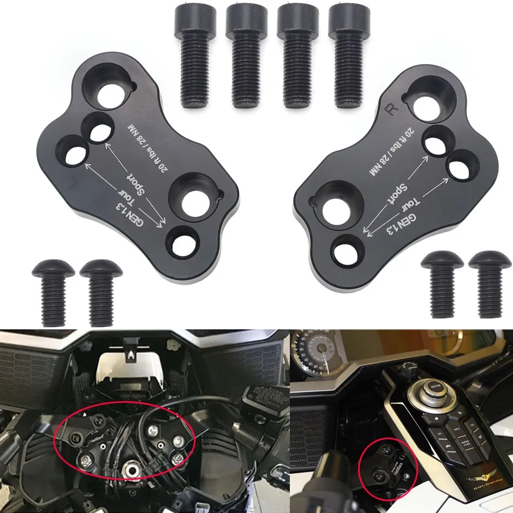 

Universal Motorcycle Handlebar Riser Bars Clamp handle bar risers For HONDA Gold wing GL1800 2018 2019