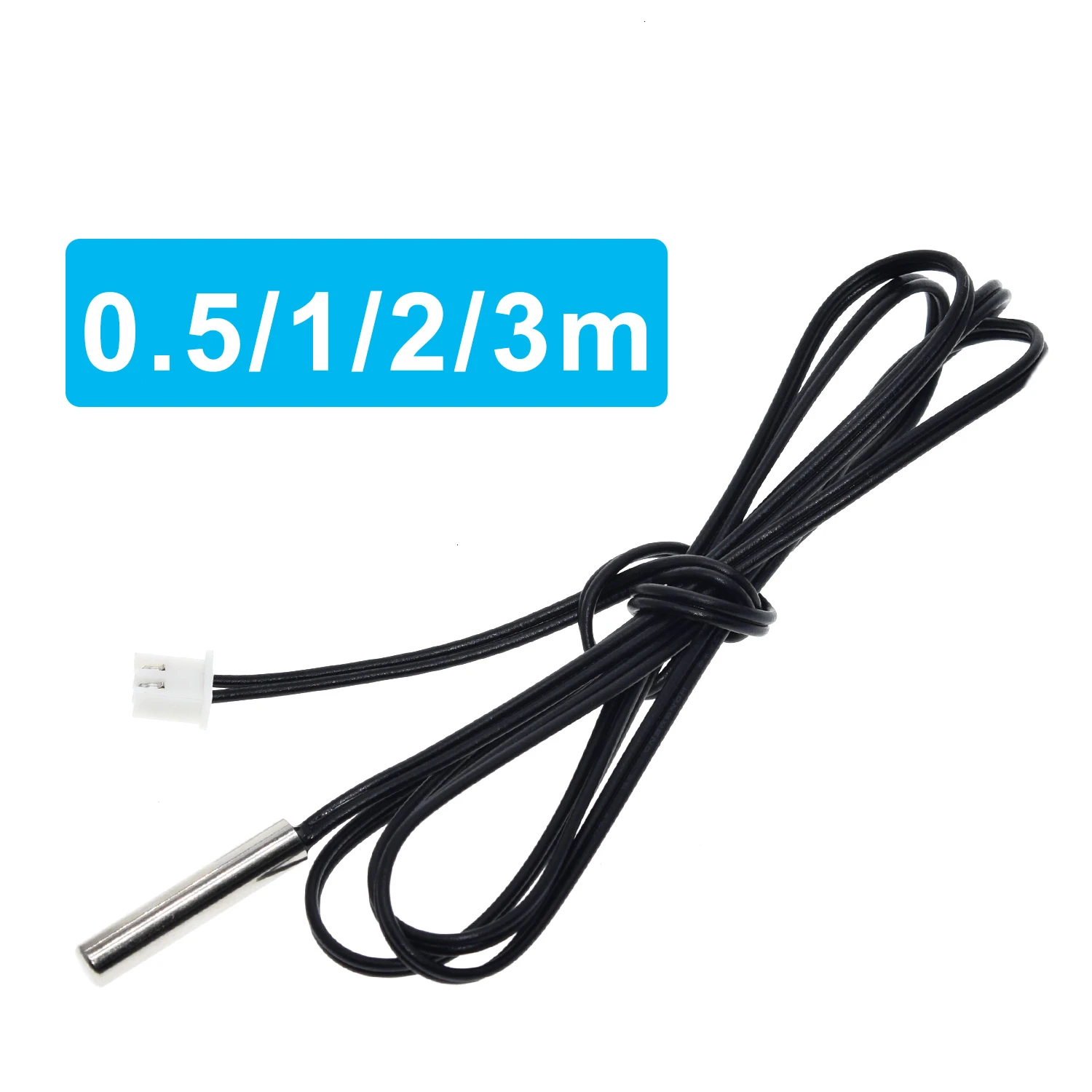 1/3PCS 30CM 50CM 100CM 200CM 300CM NTC Thermistor Temperatur Sensor Wasserdichte Sonde draht 10K 1% 3950 W1209 W1401 kabel – Detail 7