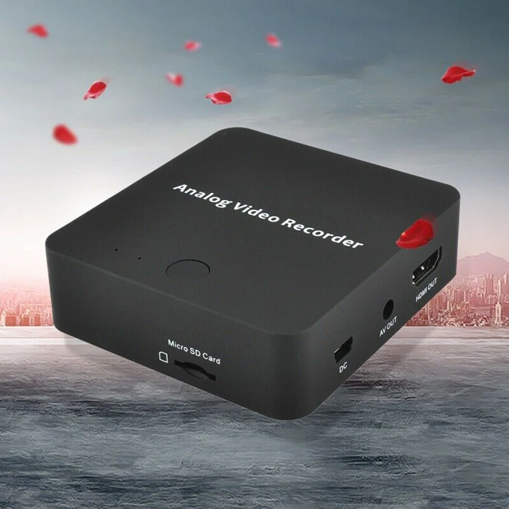 No Pc Need Digital Portable With Cable Video Recorder Card AV Audio Converter Device Capture Box ABS Black HDMI Output