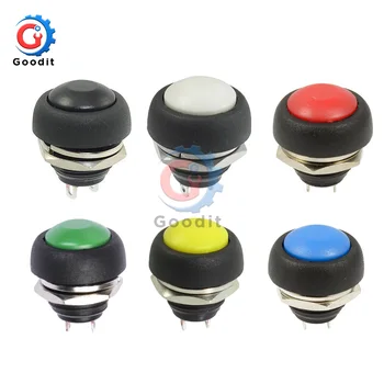 

12mm PBS-33B Waterproof Momentary ON OFF Push Button Swithch Mini Round Switch VE058