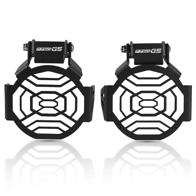 For BMW R 1250 GSA GS LC ADV Adventure R1200GS F850GS F750GS Motorcycle Flipable Fog light lamp Protector Guard Lamp Cover black F750GS logo