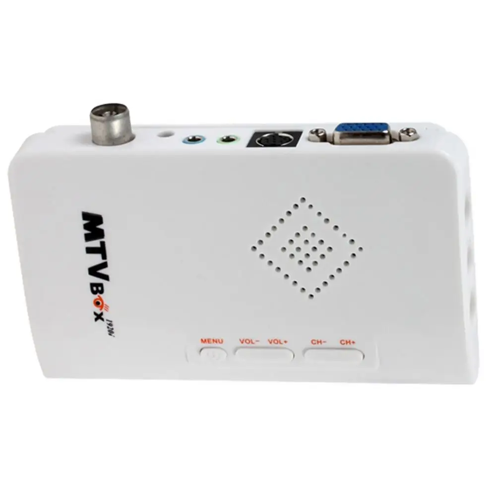 Внешний HD TV BOX цифровой компьютер программа приемник тюнер с динамиком поддержка