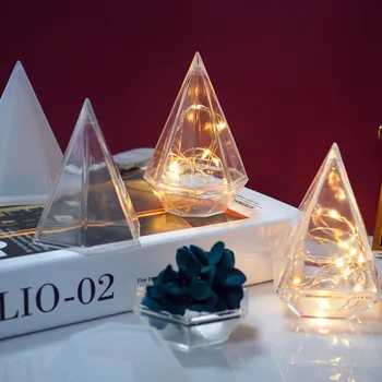 

Diamond Shapes Storage Box Silicone Mold For Jewelry Making Diamond Cut Mold DIY Crystal Epoxy UV Gift Box Jewelry Tools Moulds