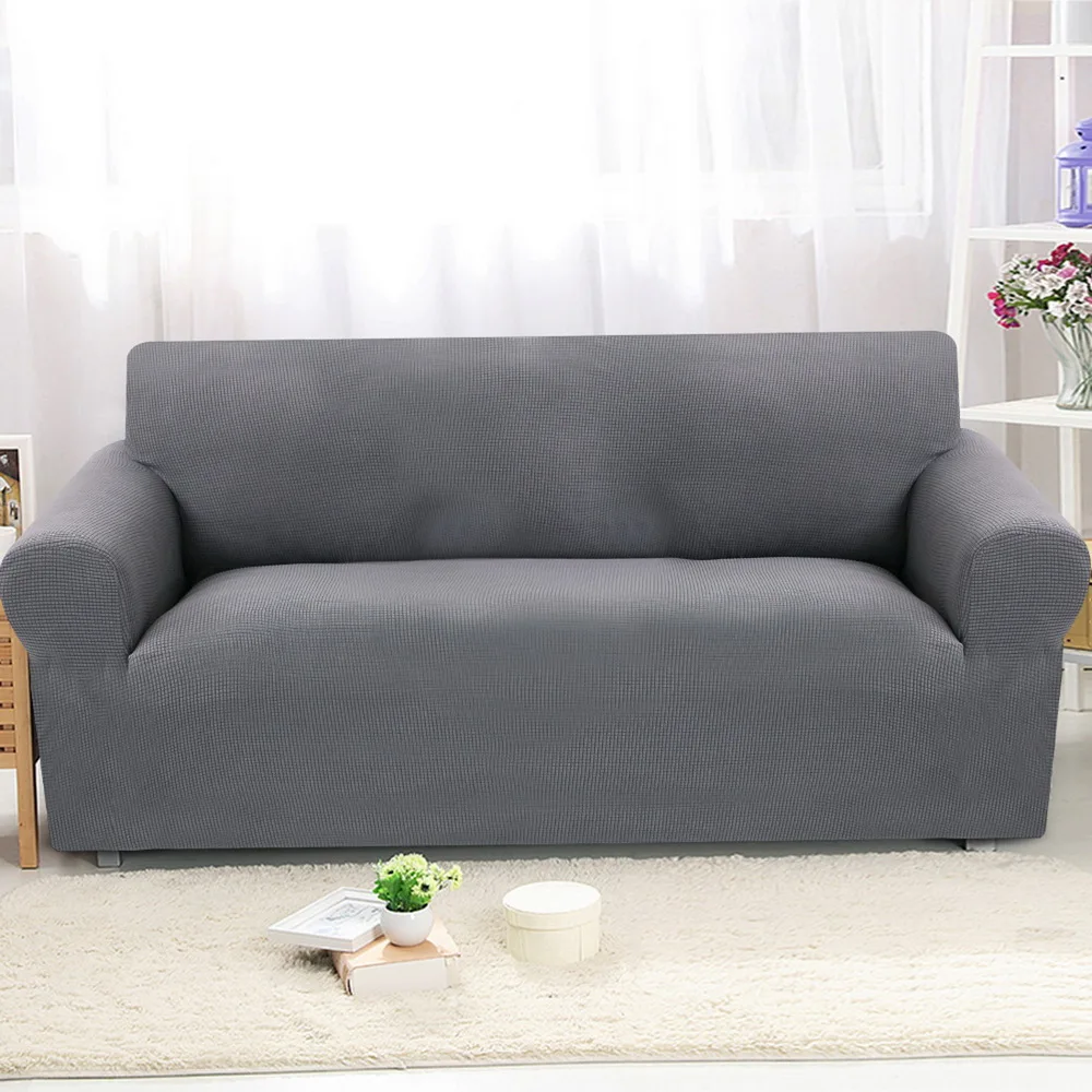 

1/2/3 Seater Soft Cover Solid Color Spandex Modern Elastic Polyester Couch Slipcover Living Room Sofa Slipcover Couch Cover