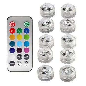 

Underwater Light IP68 Waterproof Battery Operated Multi Color Submersible LED for Fish Tank Pond Swimming Pool Wedding Party
