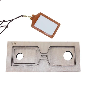 

DIY Cutting Ferrule Shaped Wooden Template Leather Cutting Die Leather Craft Knife Punching Cane Cutting Mould