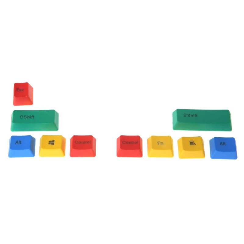

PBT 10 Keys Keycap RGBY Mechanical Keyboard Add-on Kit OEM Cherry height B95C