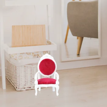 

1Pc Lightweight Beautiful Adorable Exquisite Lovely Decorative Furniture Model Mini Chair Mini Ornament Mini Furniture for Child