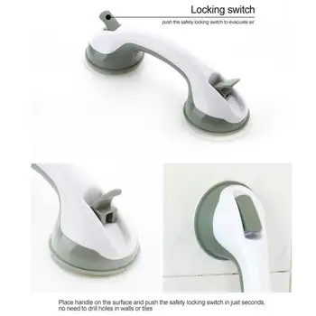 

Bathroom Handrail Suction Cup Handle Grab Bar for elderly Safety Bath Shower Tub Bathroom Shower Grab Non-slip Handle Rail Grip