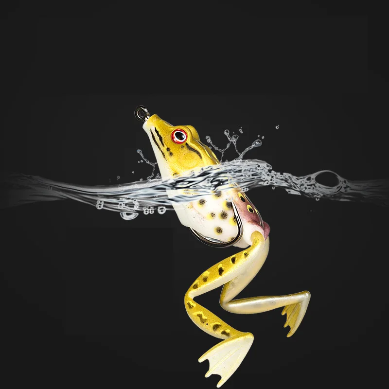 

15g Bass Fishing Lure Frog Snakehead Lucana Floating Bait Silicone Soft Lures for Fishing Jig Swimbait Shad Silicone Bait