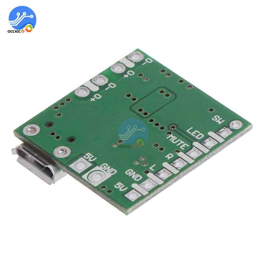 Плата усилителя Micro USB PAM8403 5 В 2x3 Вт аудиоусилитель звуковая система сделай сам