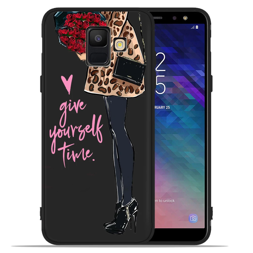 Роскошный модный Рождественский чехол для девушек чехол для Samsung Galaxy A7 A7 A6 A5 A8 плюс A3 A5 A7 оболочка Capa ETUI