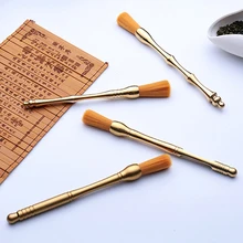 Чистая медь, Высококачественная чайная щетка, роскошные щетки для чая, матча, чайный порошок, креативный бутик, для офиса, дома, аксессуары для чая