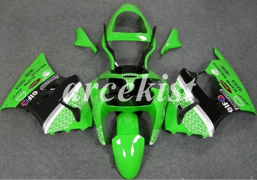 Литьевая Форма ABS мотоцикл обтекатели комплект подходит для kawasaki ZZR600 2005 2006 2007 2008 05 06 07 08 тела набор зеленый