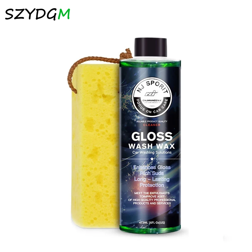 adam polishes 1:1000 Car Wash Shampoo Gloss Wax Multifunctional Washing Liquid Cleaning Tools Auto Soap foam Windshield Washer Accessories best car wax Paint Care & Polishes