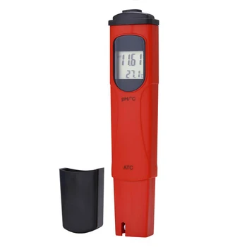 

Digital PH Meter Thermometer LCD Digital Water Quality Inspection Instrument Pen Tester Aquarium Water Quality Analyzer