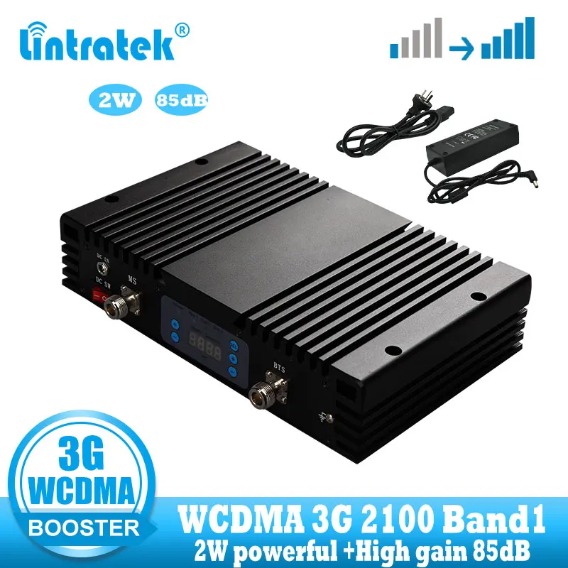 

lintratek 85dB Gain 3G WCDMA Signal booster amplifier 2100mhz umts signal repeater 3g booster 2100 wcdma communication data