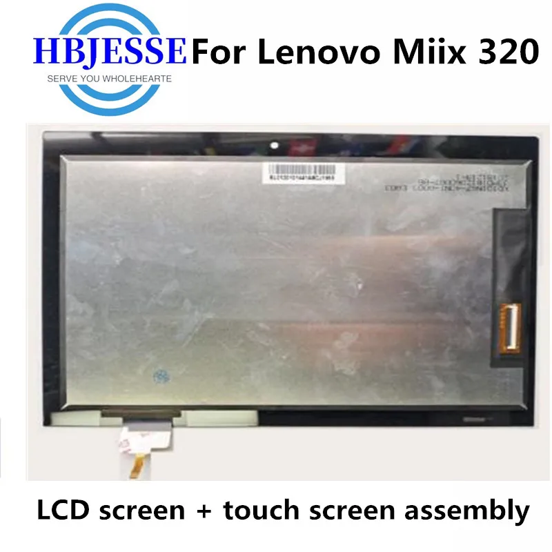 

ЖК-дисплей 10,1 дюйма для Lenovo MIIX 320 MIIX 320-10ICR MIIX320, панель, сенсорный экран, дигитайзер, стекло в сборе