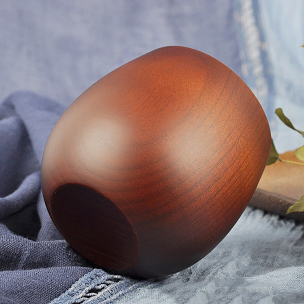 200ml Big Belly Beer Tea Coffee Milk Water Cup Jujube Wooden Bar Pub Drinkware