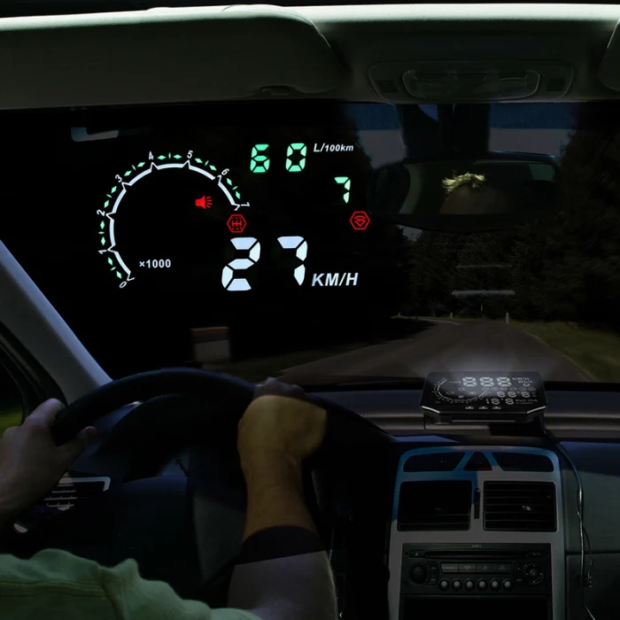 3 в 1 Автомобильный HUD Дисплей Многофункциональный Умный автомобильный HUD держатель с системой TPMS Напряжение температура электричество сигнализация VS998