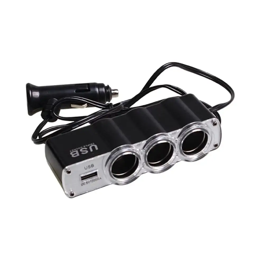 Cigarrillos 12V 24V Plástico encendedor coche adaptador de Socket de panel fijo