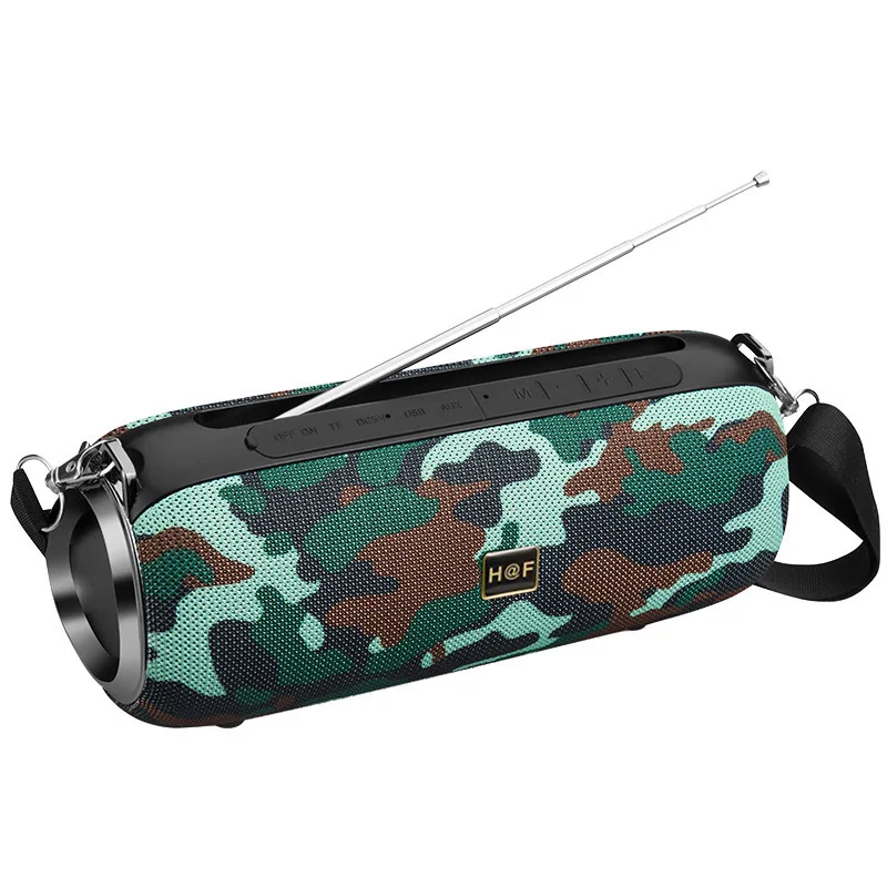 Camouflage Мощный стерео беспроводной Bluetooth динамик портативный мини сабвуфер fm-радио USB TF MP3 музыкальная Колонка Bluetooth динамик s для телефона - Цвет: Camouflage