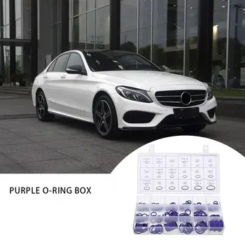 

270PCS Purple 18 Sizes Car Vehicle Air Conditioning O Rings Seal Assortment Kit Car Repair Set Rubber Rings