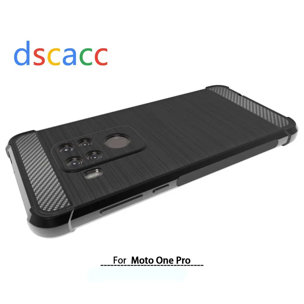 Dscacc углеродное волокно Матовый ТПУ чехол для Motorala Moto One Pro P40 Play Power 2 Vision Z4 100