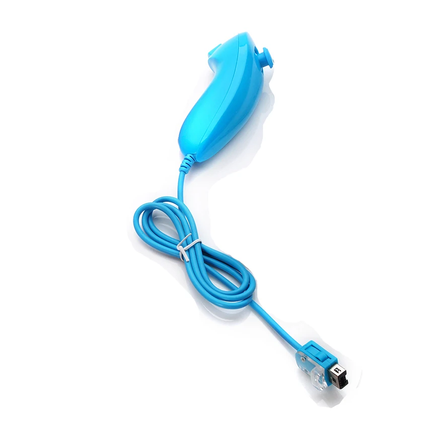 Новый Многоцветный игровой контроллер Nunchuck игровая ручка с дистанционным