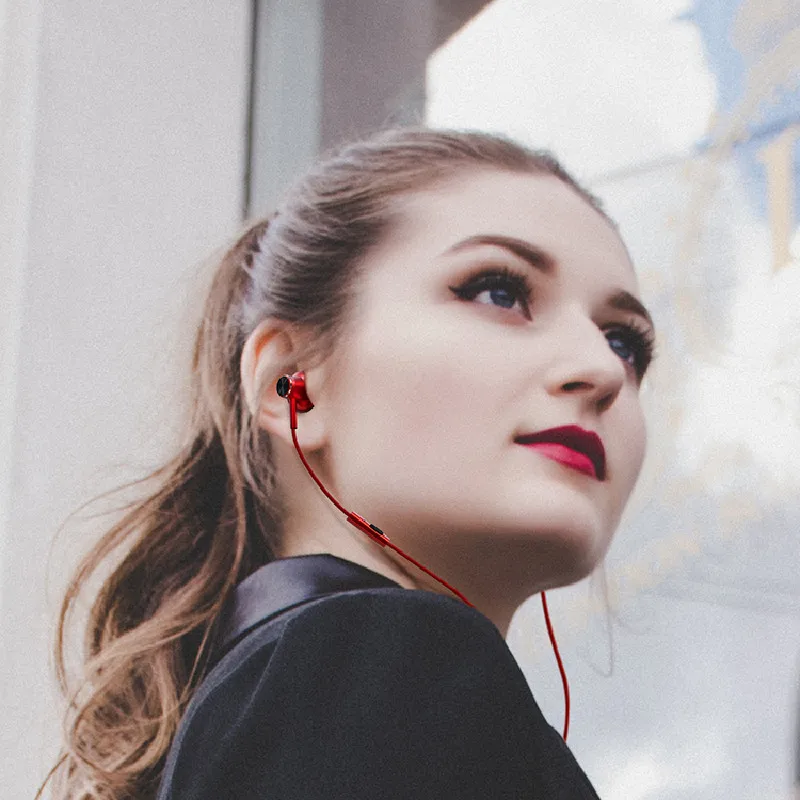 In Ear Wired Earphones Heavy Bass Surround sound Type C Jack With Mic Earpiece Volume Control Stereo Headset