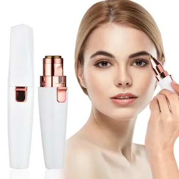 

Painless Hair Remover Eyebrow Trimmer for Women 2 in 1 Lip Hair Removal Eyebrow Epilator Rechargeable Portable Facial Hair Remov
