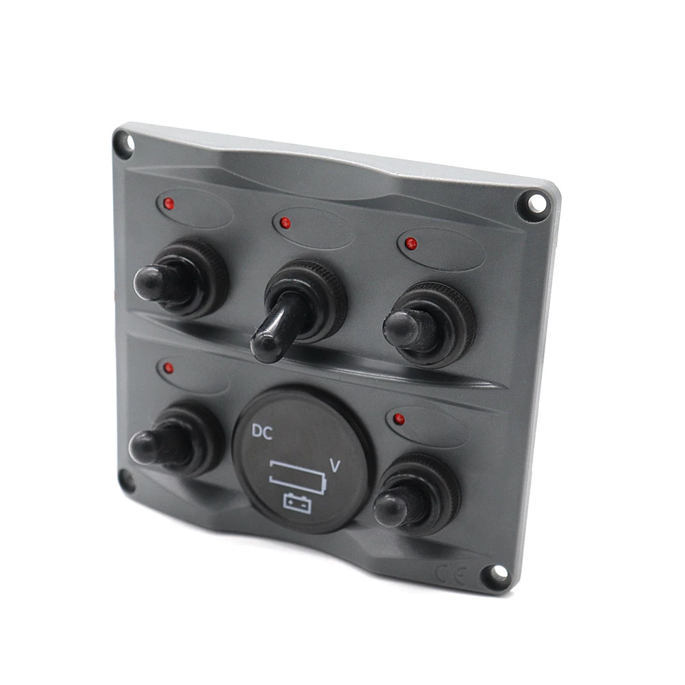 IZTOSS морской 12 V-24 V DC 5 банды Автомобиля Морской лодки цепи RV светодиодный тумблер кулисный переключатель панель