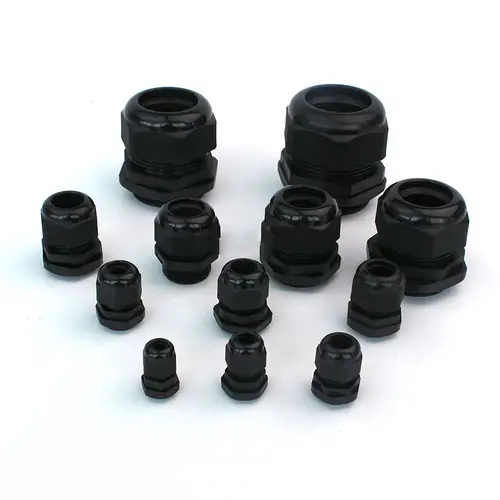 1/2/5/10pcs Waterproof Cable Gland Cable Entry IP68 PG7-PG36  White/Black Nylon Plastic Connector Joint - Image 2