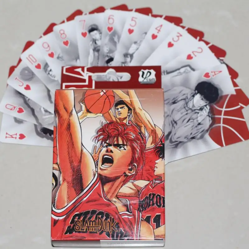 Новые покерные карты аниме Slam Dunk Sakuragi карточки для косплея настольные игры с коробкой фигурки игрушки детей