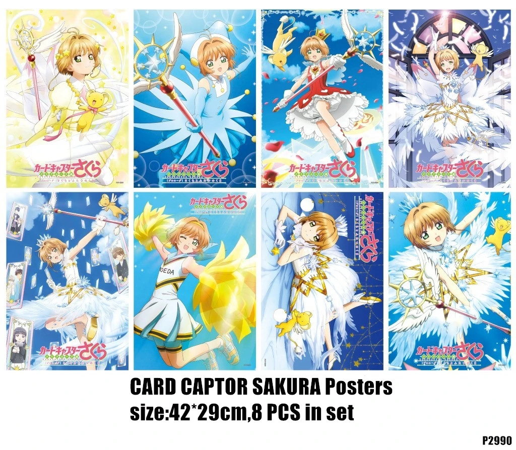 8pcs/Lot Anime CARDCAPTOR SAKURA Posters Included 8 Different Comic  Pictures CARD CAPTOR Poster Sizes 42x29 CM|cardcaptor sakura|sakura  cardcaptorposter anime - AliExpress