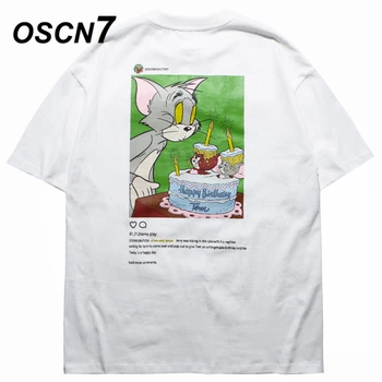 

OSCN7 Summer Funny Graphics Print Men's T-Shirts 2020 Hip Hop Casual Fashion Women Short Sleeve Top Tee Streetwear T2065