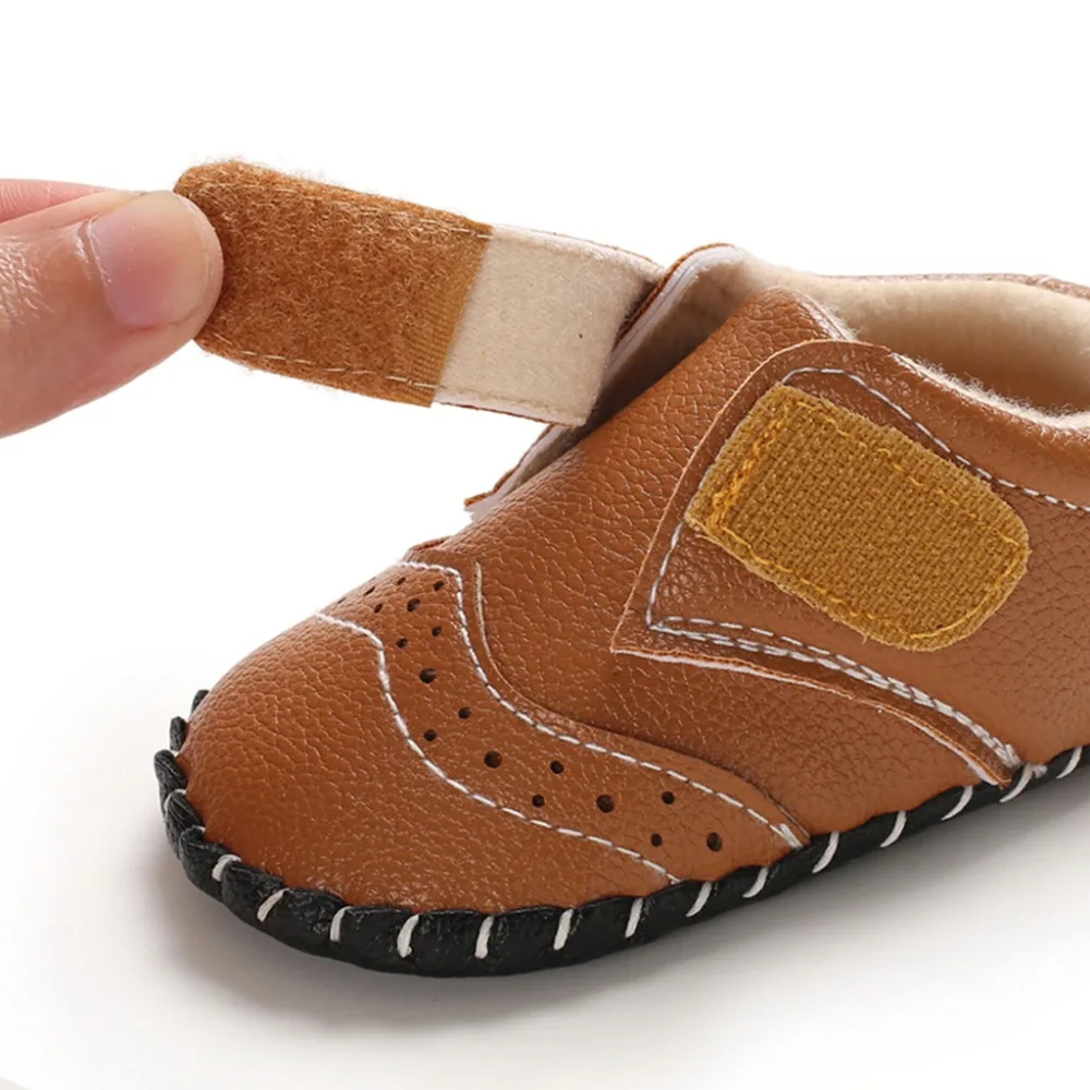 Kids baby toddler shoes rubber sole non-slip baby shoes casual sneakers kids sneakers girls and boys bow princess shoes 35A12 (35)