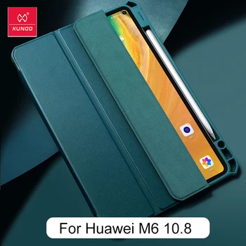 

For Huawei M6 10.8 Case Luxury PU Leather Anti-impact Shockproof Airbags Smart Sleep Flip Shell For Huawei M6 8.4 XUNDD íƒœë¸”ë¦¿ Case
