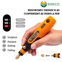 Perceuse électrique broyeur graveur stylo broyeur Mini perceuse électrique outil rotatif rectifieuse accessoires 46 pièces 