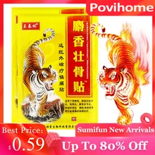 Apenas $0.59 tigre bálsamo analgésico remendo eficaz aliviar joelho artrite distensão muscular dor adesivo reumatismo alívio da dor gesso