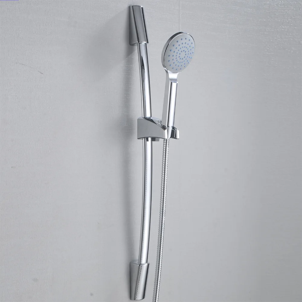 Bathroom Shower Set Stainless Steel Shower Head Bar Stainless Steel Pipe Stainless Steel Adjustable Shower Sliding Bar Holder