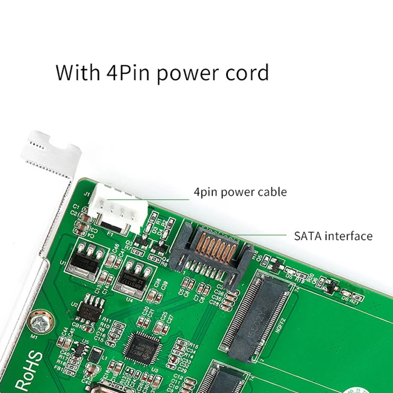3 Порты и разъёмы M.2 SSD (NGFF) адаптера Sup s 1X PCIe для B ключ Raid адаптер карты Sata