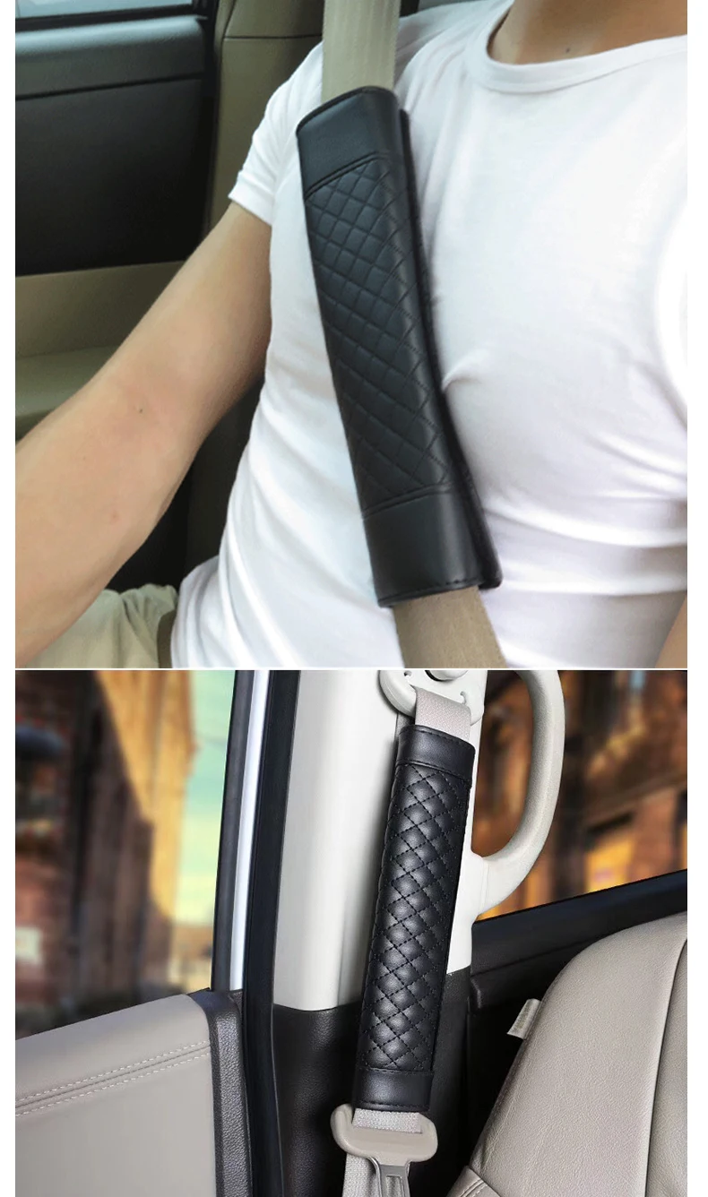 2 шт. Универсальный Автомобильный Ремень Безопасности Коврик для сиденье автомобиля чехол с плечевой протектор подушка внутри авто