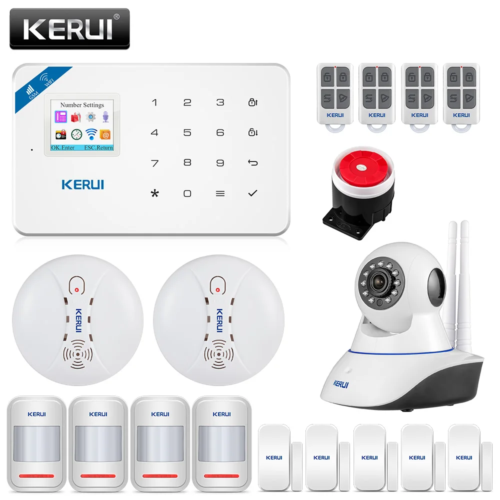 KERUI W18 1 7 дюймовый цветной экран WIFI GSM телефон Беспроводное приложение