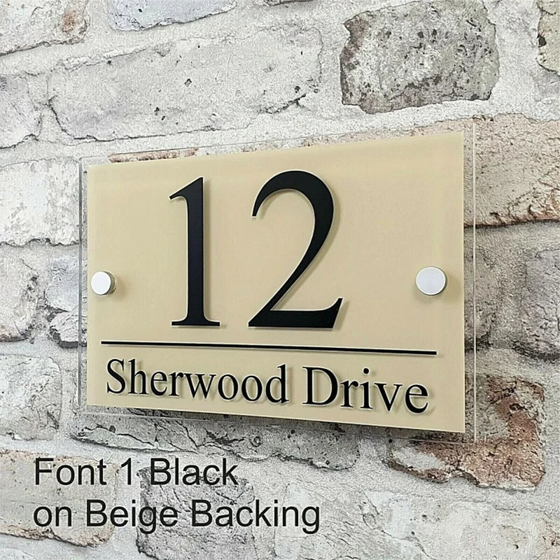 Modern house sign address plaque number personalization | Обустройство дома