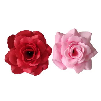 

Popular 36 pcs/box cheap red pink camellia soap flower head romantic wedding valentine gift decorative arts artificial flower