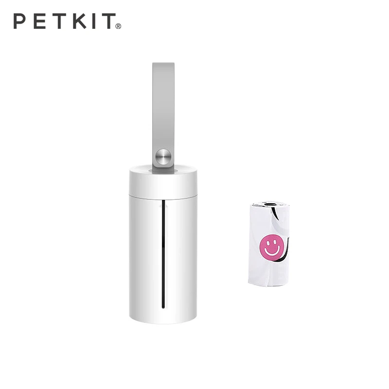 PETKIT-dispensador portátil de residuos para perros y mascotas, dispensador de Bolsa para popó, bolsas de basura degradables, para recoger residuos