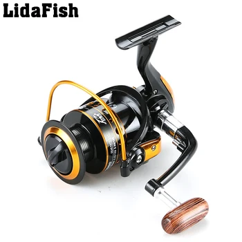 

LidaFish Spinning Fishing Reel 13BB Bearing Balls 1000-7000 Series Metal Coil Reel Boat Rock Fishing Wheel
