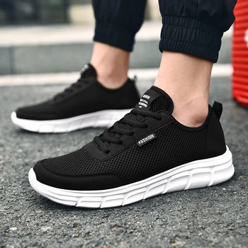 

Big Size 39-48 Sneakers Men Casual Shoes Lace-Up Lightweight Mesh Shoes Comfortable Breathable Walking Shoes Zapatillas Hombre