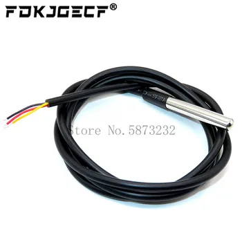 

DS1820 Stainless steel package Waterproof 1 2 3 Meter DS18b20 temperature probe temperature sensor 18B20 For Arduino